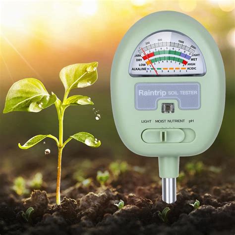 4-in-1 soil moisture meter|4 in 1 soil temperature tester.